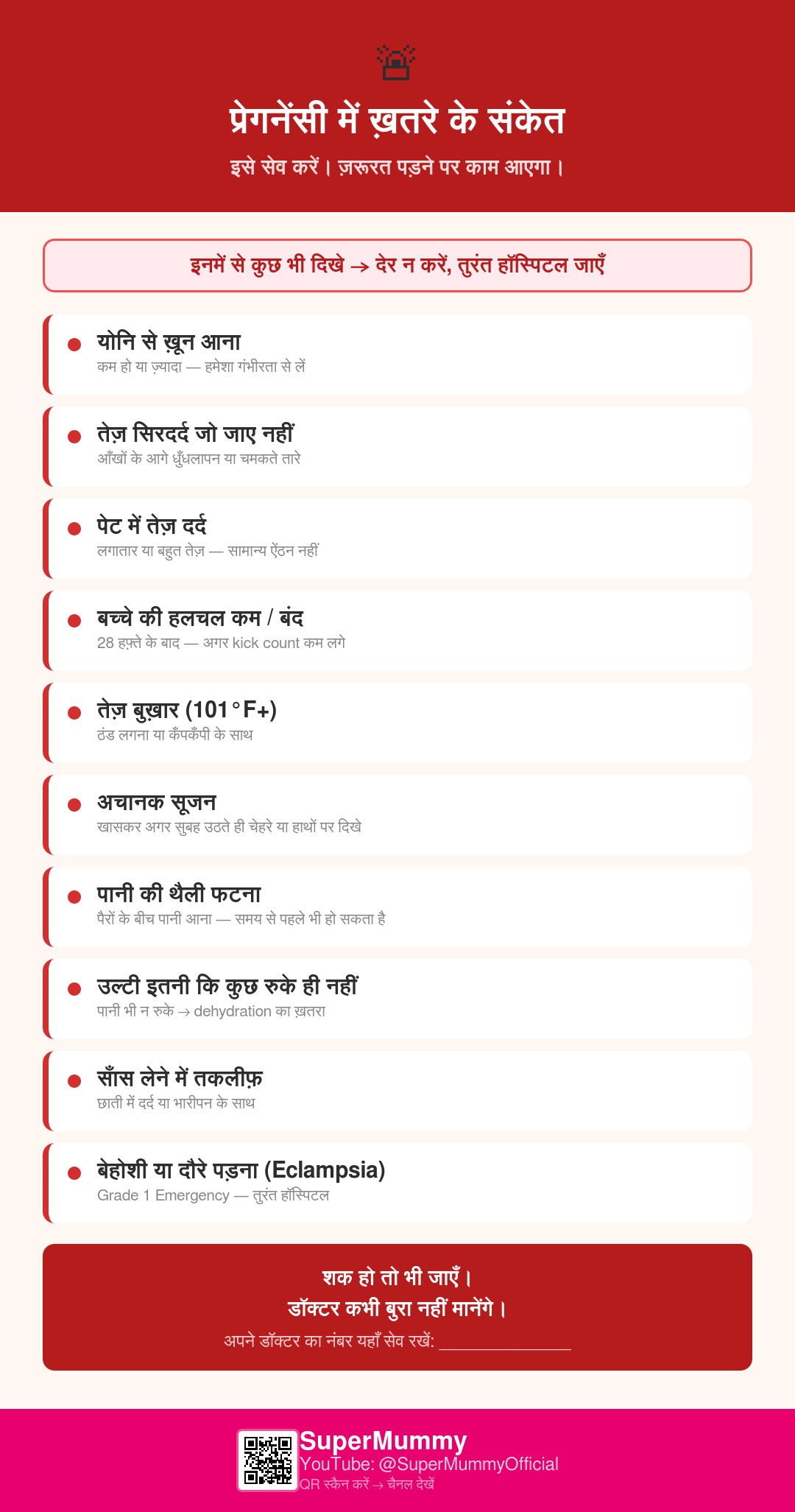 प्रेगनेंसी में ख़तरे के संकेत